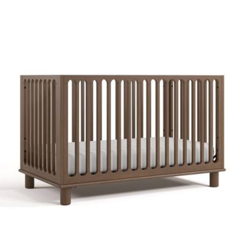 Storkcraft Sicily 3-in-1 Convertible Crib with Toddler Guardrail - Hazelnut