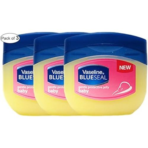 Vaseline Gentle Petroleum Jelly Blue Seal Baby (100ml) (Pack of 3)