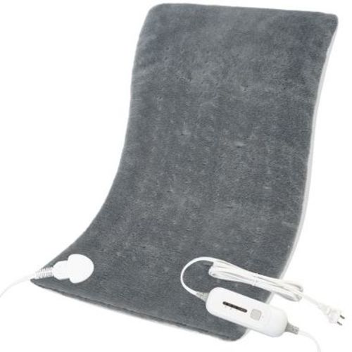 Swtroom 12''x24'' Grey Weighted Electric Heating Pad for Pain Relief, Machine Washable with 3 Heat Settings ,Heating pad for Neck and Shoulder, Knee