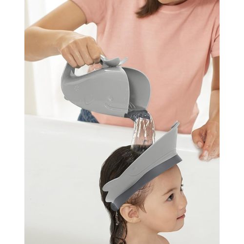 Skip Hop Baby Shower Cap, Moby Bath Visor, Grey