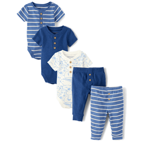 Baby Boys Animal 5-Piece Outfit Set - Homegrown by Gymboree - Multi