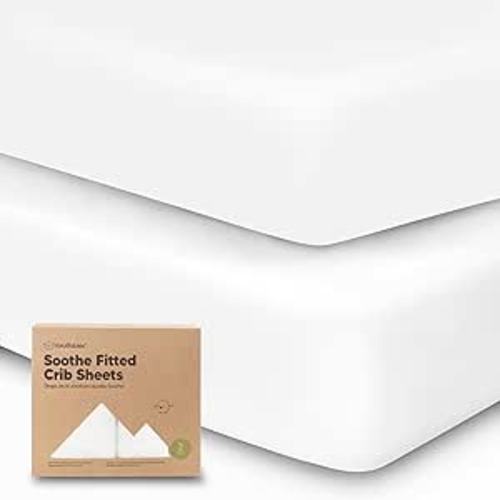 Amazon.com: 2-Pack Organic Crib Sheets for Boys, Girls - Jersey Fitted Crib Sheet, Baby Crib Sheets Neutral, Crib Mattress Sheet, Cotton Crib Sheets, Soft Baby Sheets for Crib, Crib Fitted Sheet (Soft White) : Baby