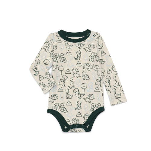 Garanimals Baby Boy Print Thermal Bodysuit with Long Sleeves, Sizes 0M-24M