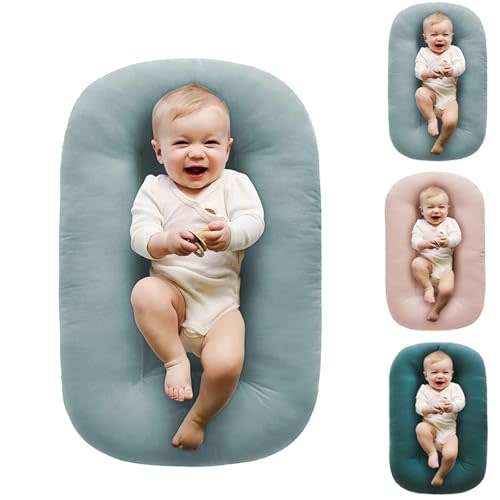 oliwex Baby Lounger,Baby Lounger Pillow,Baby Lounger 0-24 Months,Baby Lounger for Newborn (Fog Blue)