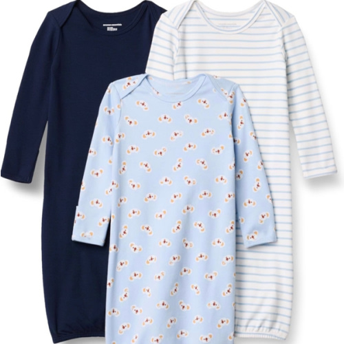 Amazon Essentials Unisex-Baby Long Sleeve Sleeper Cotton Gown