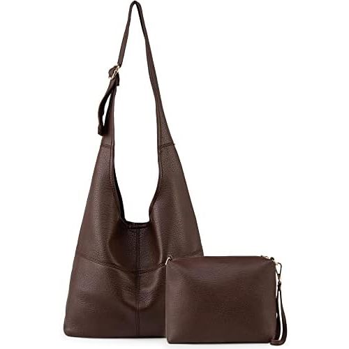 Montana West Hobo Bags Purse for Women Ultra Soft Foldable Shoulder Slouchy Handbags with Cosmetic bag