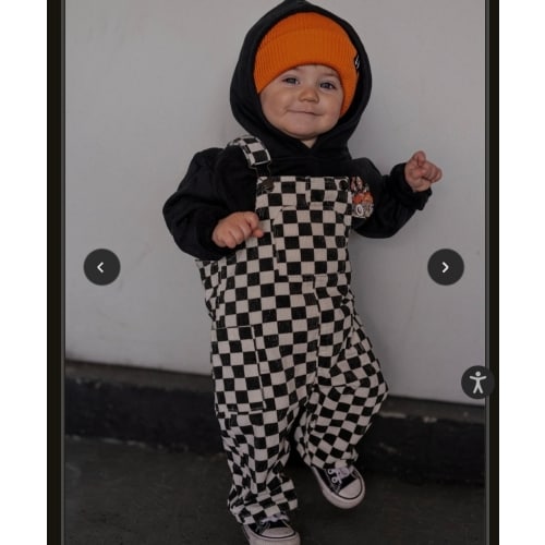 Little Trouble Checkered Overalls | Little Trouble