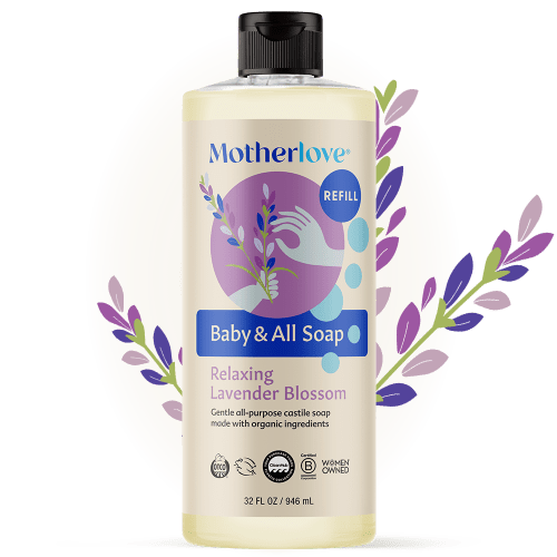 Baby & All Non-Toxic Foaming Castile Soap - Relaxing Lavender Blossom – Motherlove Herbal Company