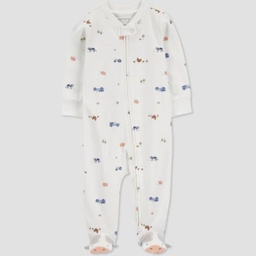 Carter's Just One You® Baby Farm Animals Sleep N' Play - White 3m