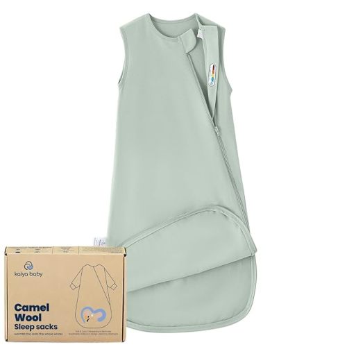 kaiya baby Unisex Sleeping Bag for Babies and Toddlers 0.5 Tog Sleep Sack 0-6 Months, Newborn Sleep Sack, Wearable Blanket Baby, One Piece Sleeveless, Gifts for Baby