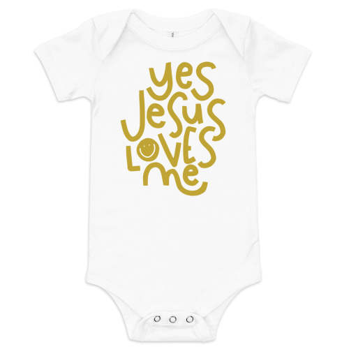 Yes Jesus Loves Me Baby One piece – Joyful Pine