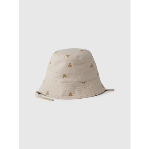 Baby Print Bucket Hat in bedrock beige, size: 3-6 M