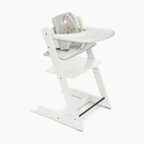 Stokke Tripp Trapp High Chair Complete - White/Nordic Cushion/White Tray