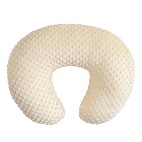 OWLOWLA Nursing Pillow Cover, Breastfeeding Pillow Slipcover Fits Nursing Pillow for Baby Boy Girl(Cream)