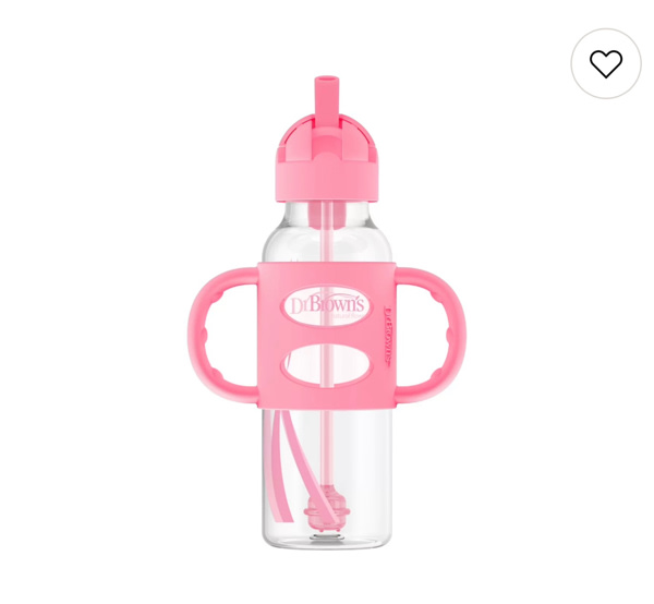Dr. Brown's 8-oz. Narrow Sippy Straw Bottle