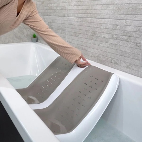 Twin Bath™ | The Safe & Stress-Free Twin Baby Bath – bumble beez (Storm Grey)