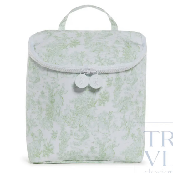 Take Away Bottle Bag - Bunny Toile Green