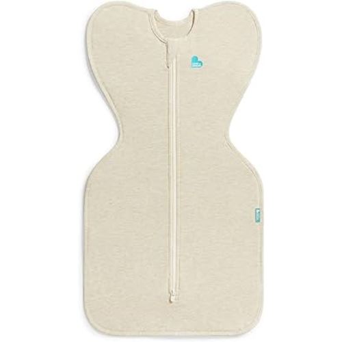 Love to Dream Swaddle UP, Sleep Sack 0-3 months, Self-Soothing, Improves Sleep, Snug Fit Helps Calm Startle Reflex, Baby Essentials must haves Newborn, 1.0 TOG, 8-13 lbs, Oatmeal