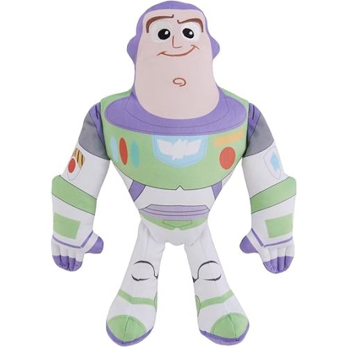 NoJo Disney Toy Story Play All Day Buzz Lightyear Plush Character - Green, Purple, and White