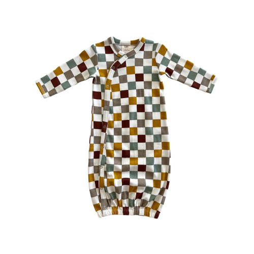 Cannoli Checkerboard / Organic Gown