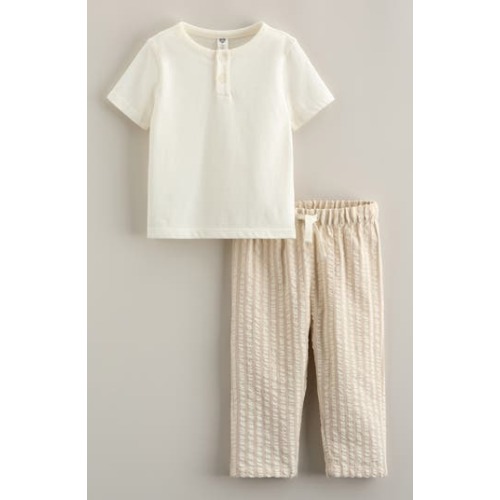 Henley T-Shirt & Pants Set, 12M