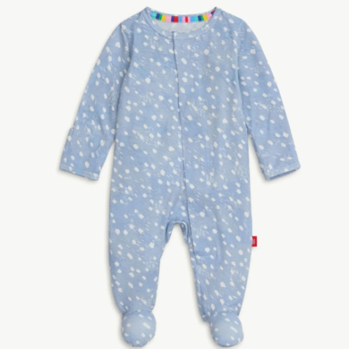 blue doeskin modal magnetic parent favorite footie – Magnetic Me