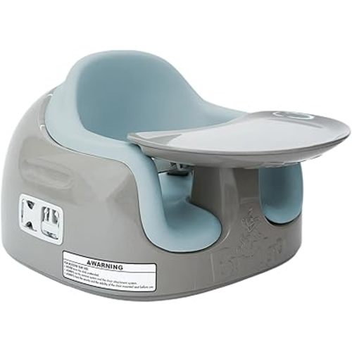 Bumbo 3-in-1 Multi-Seat for 6 to 36 Months, Travel Baby and Infant Feeding & Play Floor Seat, Breige/Desert Mirage - All-in-One Portable Booster with Dining Tray & Toddler Kitchen High Chair