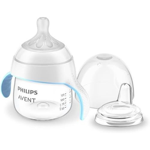 Philips Avent Natural Trainer Sippy Cup with Natural Response Nipple and Soft Spout, 5oz, 1pk, SCF263/01