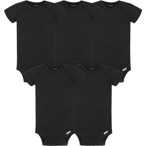 Gerber Baby-Girls 5-Pack Solid Onesies Bodysuits
