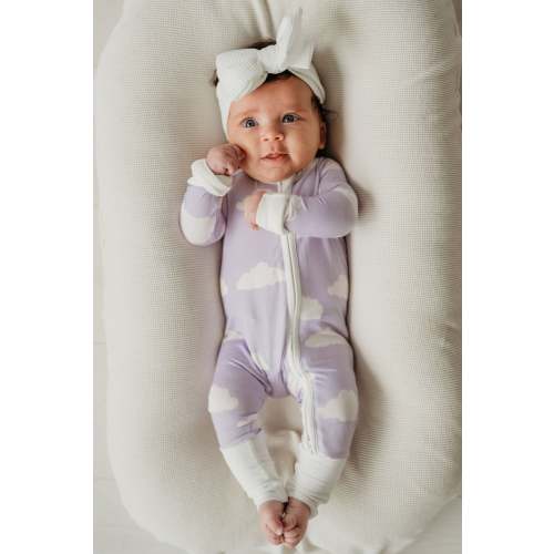 Infant Romper in Lavender Skies