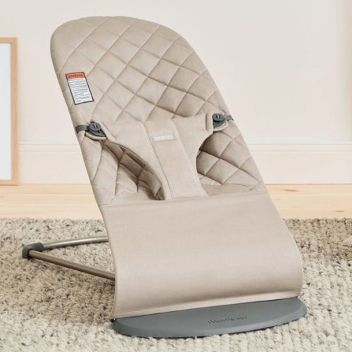 BabyBjörn Bouncer Bliss | Sand Grey Classic Quilt