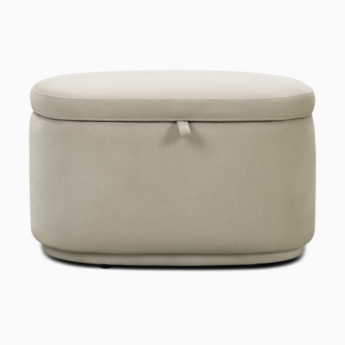 Nurture& The Storage Ottoman - Ivory