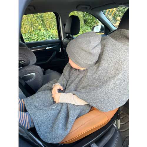 Poncho Car Seat Toddler Baby Child 100% Virgin Wool Felt Cape Car Cape Baby Poncho