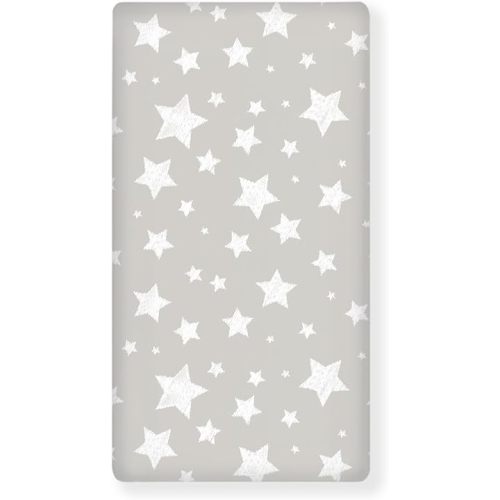 White Cute Stars Fitted Crib Sheet Stars Baby Crib Sheet Fit Standard Crib and Toddler Mattress,Crib Mattress Sheets for Boys Girls 28"x52"