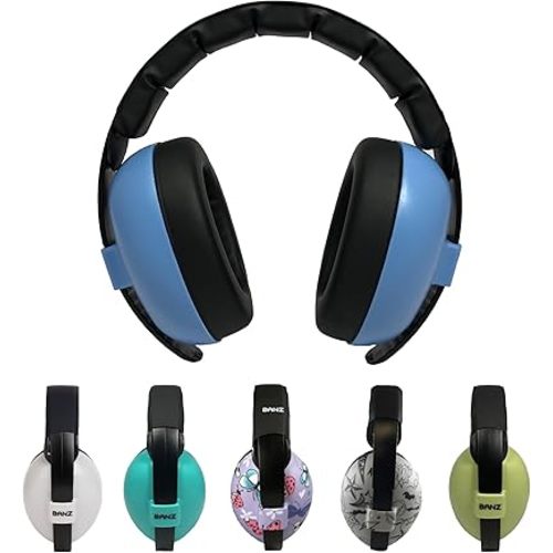 Banz Bubzee Baby Headphones for Noise Protection - Baby Ear Muffs, Newborn Infant & Toddler, 0 to 36 Months, Adjustable