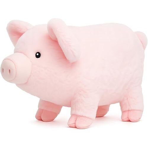 Adorable Piglet Pink Pig Plush Toy - 12 Inch Soft & Cuddly Stuffed Animal Piggy, Perfect for Kids, Babies, Toddlers - Cute Farm Animal Gift