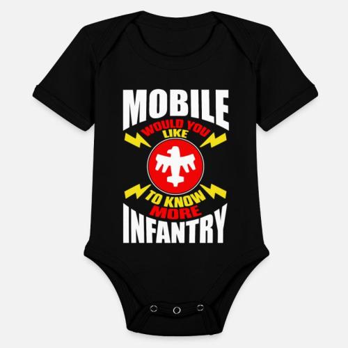Starship Troopers Mobile Infantry Organic Short-Sleeved Baby Bodysuit
