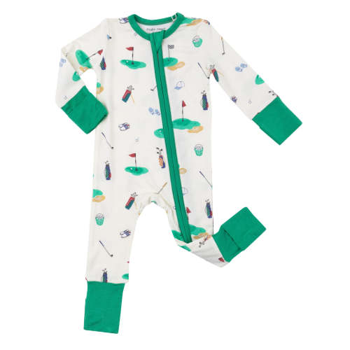 2-Way Zip Romper, Golf
