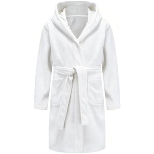 Boys Girls Bathrobe Soft Towel Hooded Robe Terry cloth Turkish Cotton Bathrobe
