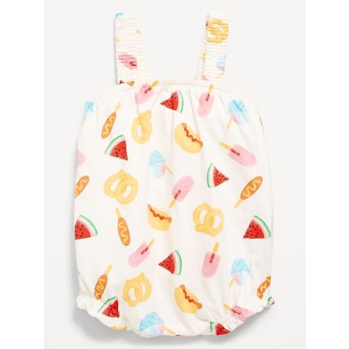 Printed Sleeveless One-Piece Romper for Baby
