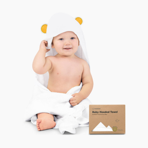 KeaBabies Cuddle Bamboo Viscose Hooded Towel - Bear