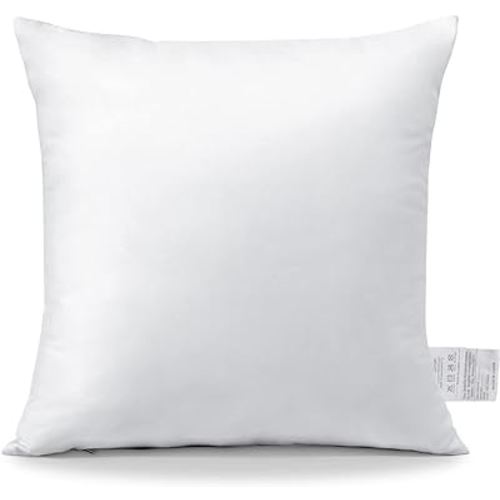 OTOSTAR Throw Pillow Insert, 16 x 16 Square Cushion Inner Soft Fluffy Plump Stuffer Cushion Pad White Decorative Pillow Insert