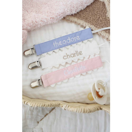 Personalized Ric Rac Pacifier Clip