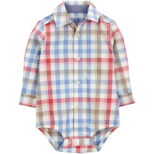 OshKosh B'Gosh baby-boys Buttonfront Bodysuit(shirt)