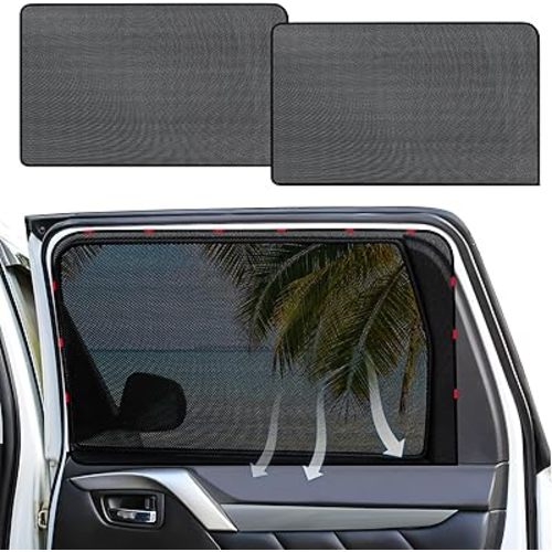 ZATOOTO Car Shades for Back Windows Baby, Car Window Shades Magnetic Mesh Sun Shade for Car Window Car Shade Protection from Heat and UV for Sleeping Camping