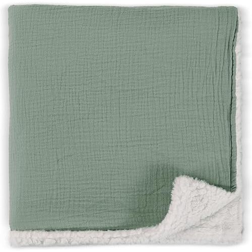 Soft Muslin Cotton Baby Blanket - Breathable and Lightweight Blanket Keeps Your Newborn Baby Girl Or Boy Cozy and Warm - Perfectly Sized Blanket for Any Stroller or Car Seat