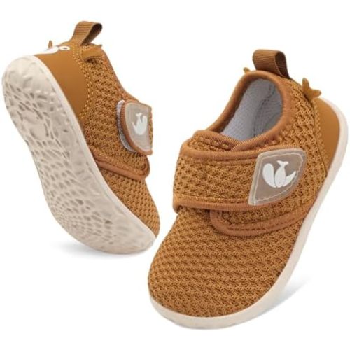 FEETCITY Baby Walking Shoes Barefoot Baby Shoes Infant Sneakers Newborn Crib Shoe Lightweight Flexible Slip On Shoe
