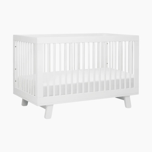 babyletto Hudson 3-in-1 Convertible Crib with Toddler Bed Conversion Kit - White