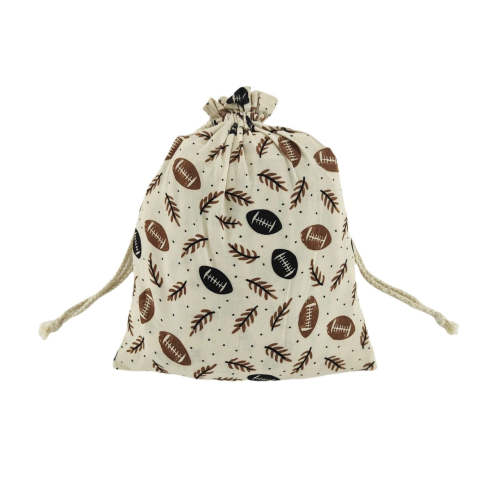 Boho Football Bamboo Crib Sheet