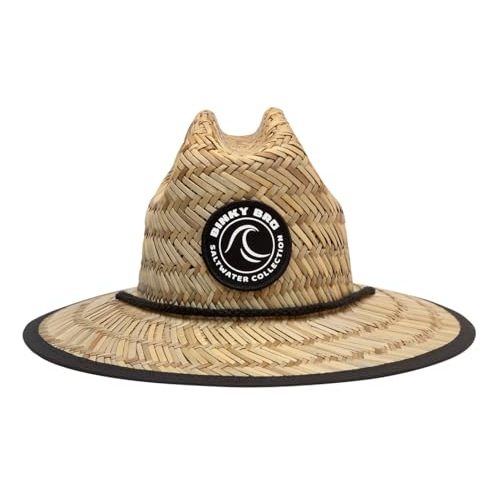 BINKYBRO Barney Patrol Kids Natural Woven Straw Sun Hat - Beach and Pool Protection for Toddler, Baby, Youth Sizes